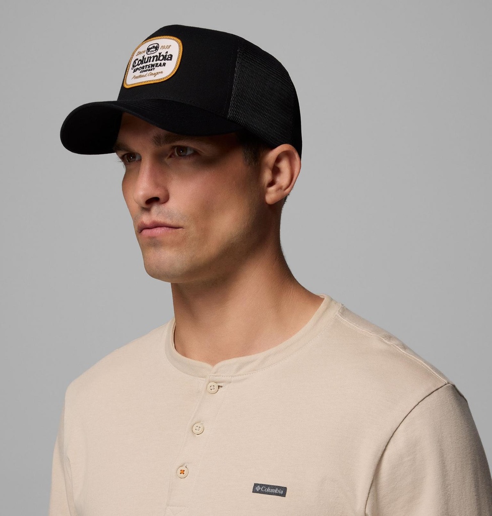 Gorra Columbia Road Ready - Black/Beer Label Woven Patch