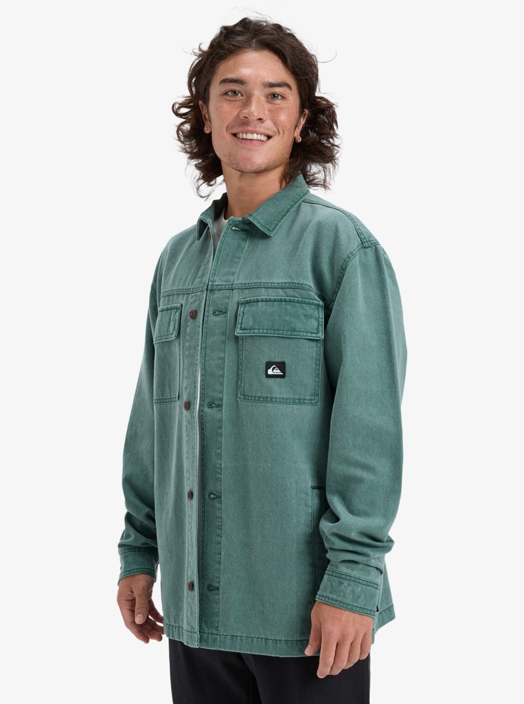 Sobrecamisa Quiksilver Mohab Washed Twill - Trekking Green