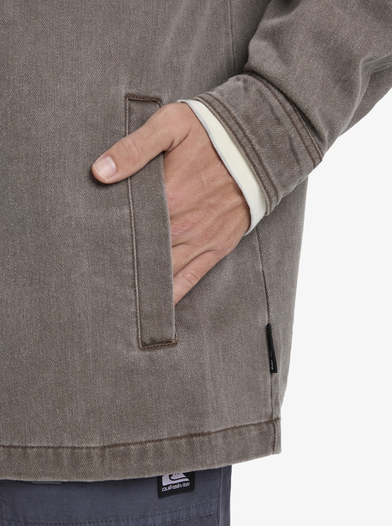 Sobrecamisa Quiksilver Mohab Washed Twill - Chocolate brown