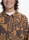 Camisa Quiksilver Motherfly Printed - Almond Desert Checker (cmd6)