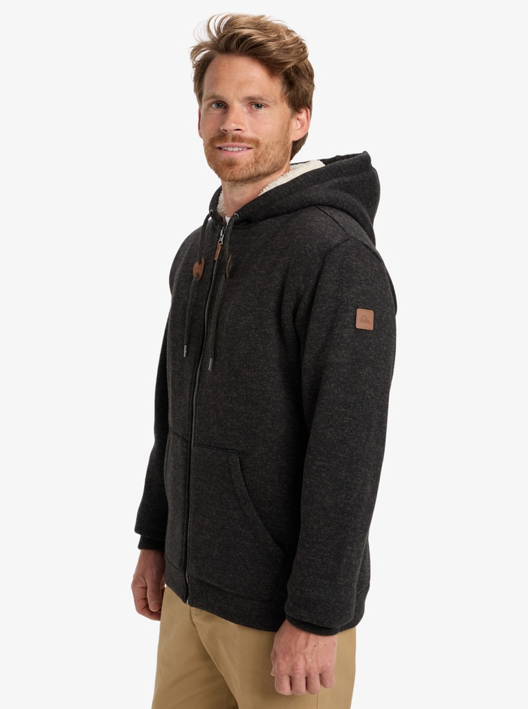 Sudadera con Cremallera Quiksilver Keller Block - Black Heather
