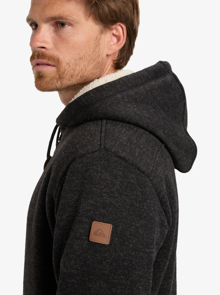 Sudadera con Cremallera Quiksilver Keller Block - Black Heather