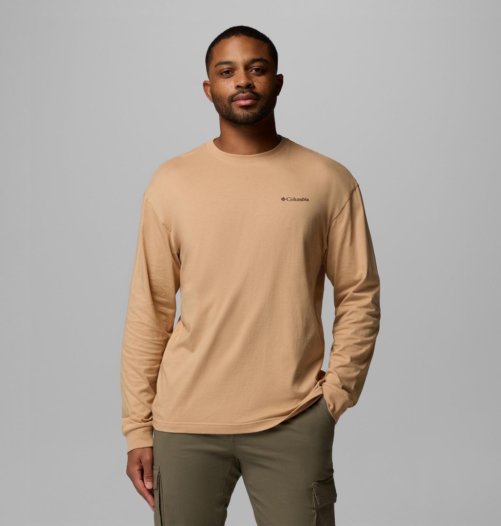 Camiseta Manga Larga Columbia Black Butte - Canoe/Trailmap