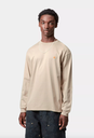 Camiseta Carhartt WIP L/S Chase - Fleur de Sel/Gold