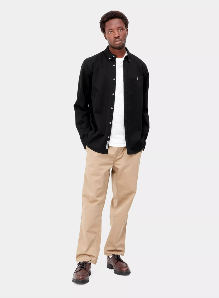 Camisa Carhartt WIP Madison - Black/Wax
