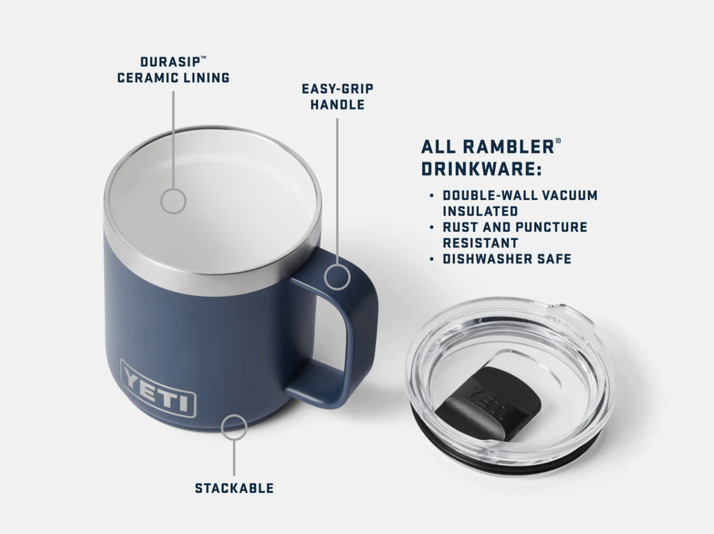 Taza Apilable Yeti Rambler 10 oz (295 ml) - Rescue Red