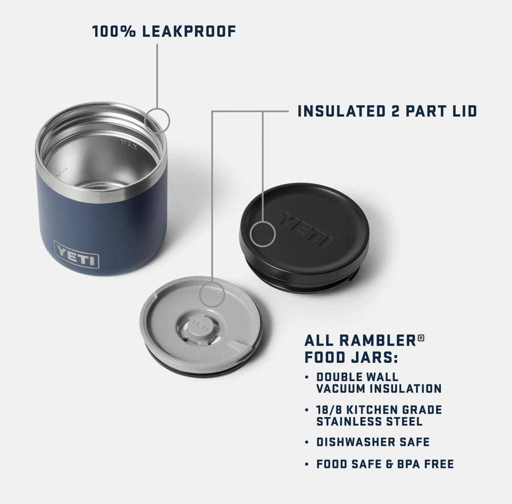 Tupper de comida Aislado Yeti 8 oz (237 ml) - White