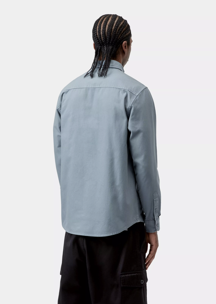 Camisa Carhartt WIP Bolton - Velvet Blue (Garment Dyed)