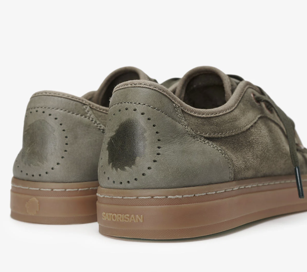 Zapatos Satorisan Heisei Suede - Deep Khaki/Gr