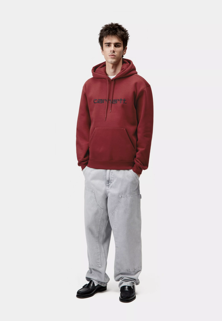 Sudadera con Capucha Carhartt WIP Sweat - Scarlet/Graphite