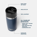 Vaso Hermético Yeti Rambler 12 oz (355 ml) - White