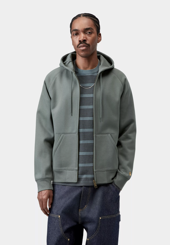 Sudadera con Cremallera Chase - Velvet Green/Gold