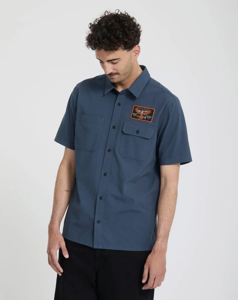 Camisa Volcom Slab City - Midnght Blue