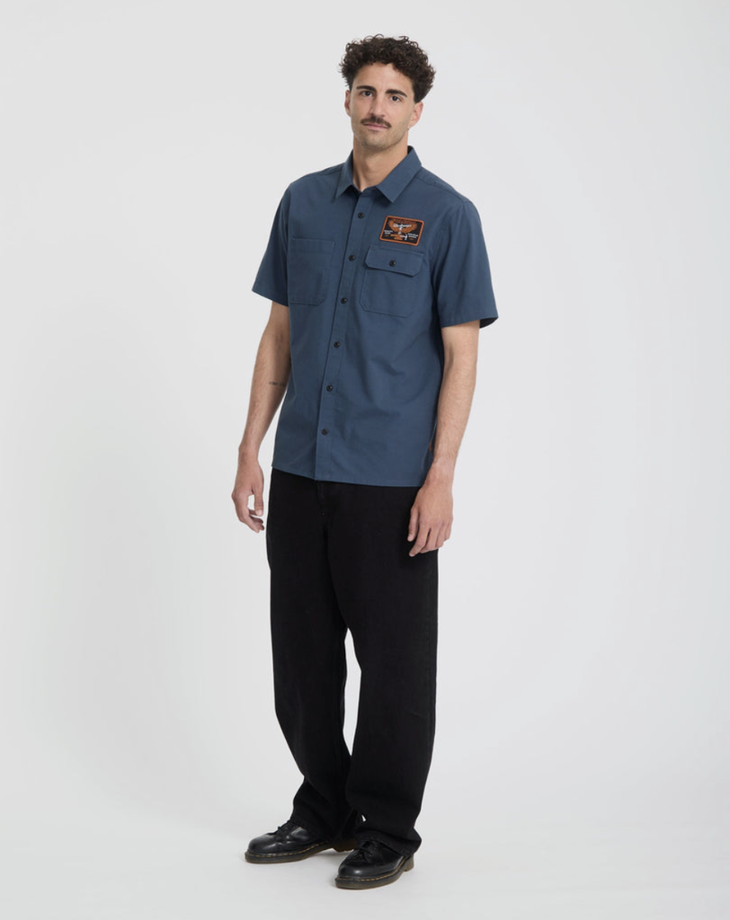 Camisa Volcom Slab City - Midnght Blue