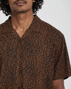 Camisa Volcom Utopias Print - Brown Horn