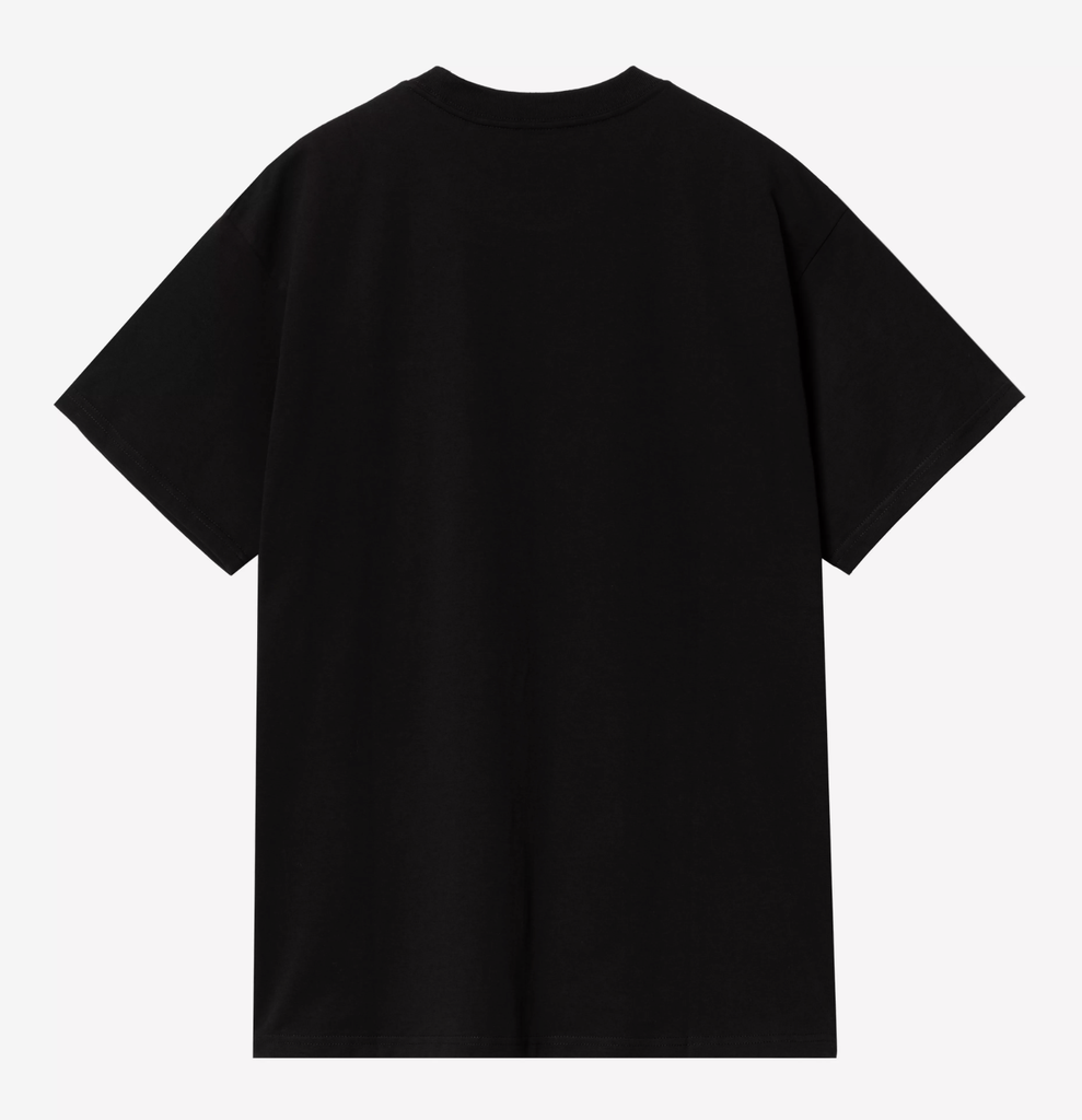 Camiseta Carhartt WIP Script Embroidery - Black/White