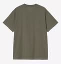 Camiseta Carhartt WIP Script Embroidery - Leaf/White