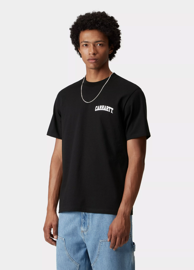 Camiseta Carhartt WIP University Script - Black/White