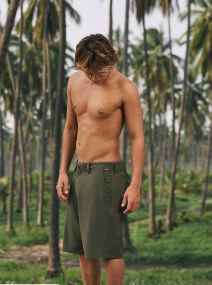 Pantalón Corto Híbrido Quiksilver Union Amph 20" - Grape Leaf (cre0)