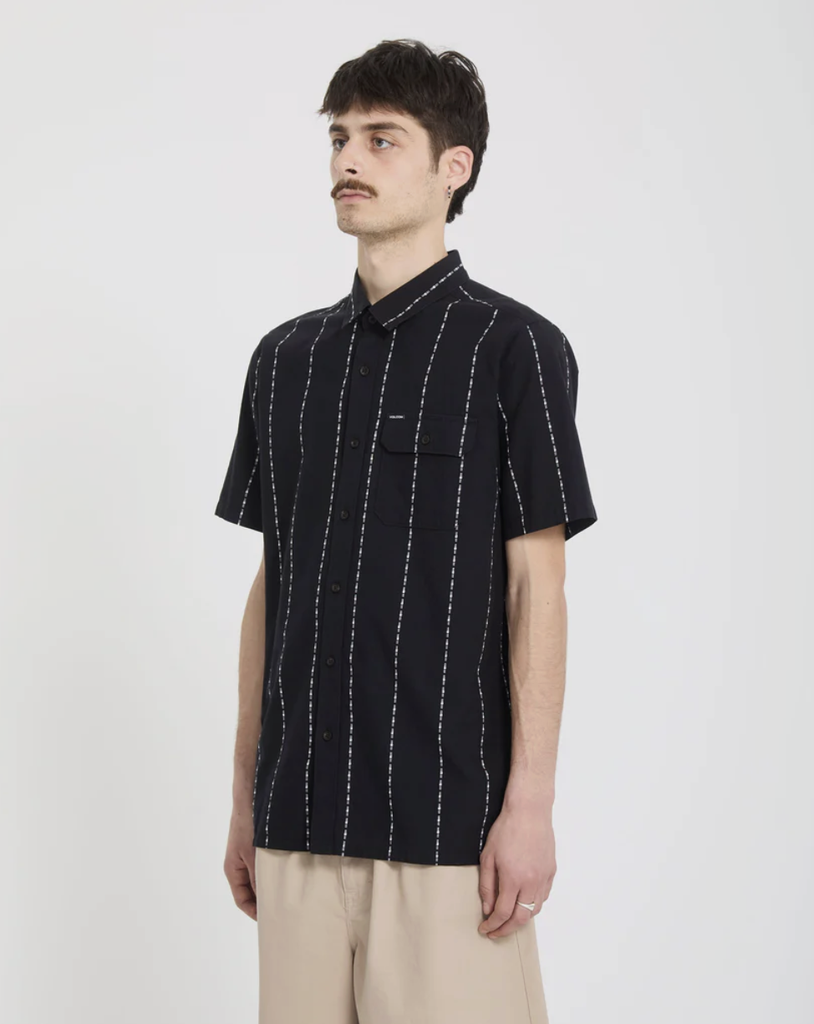 Camisa Volcom Whitworth - Gloss Black