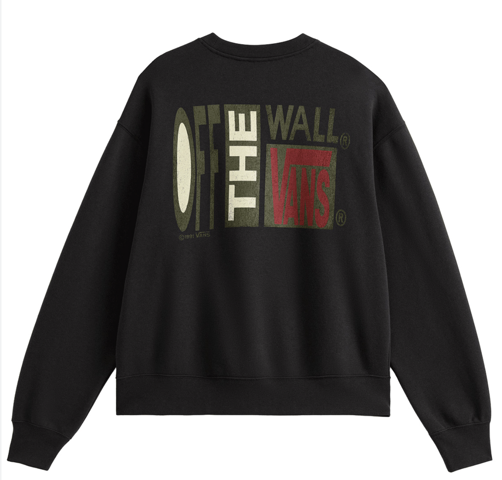 Sudadera Vans Stretch Stack Crackle - Black