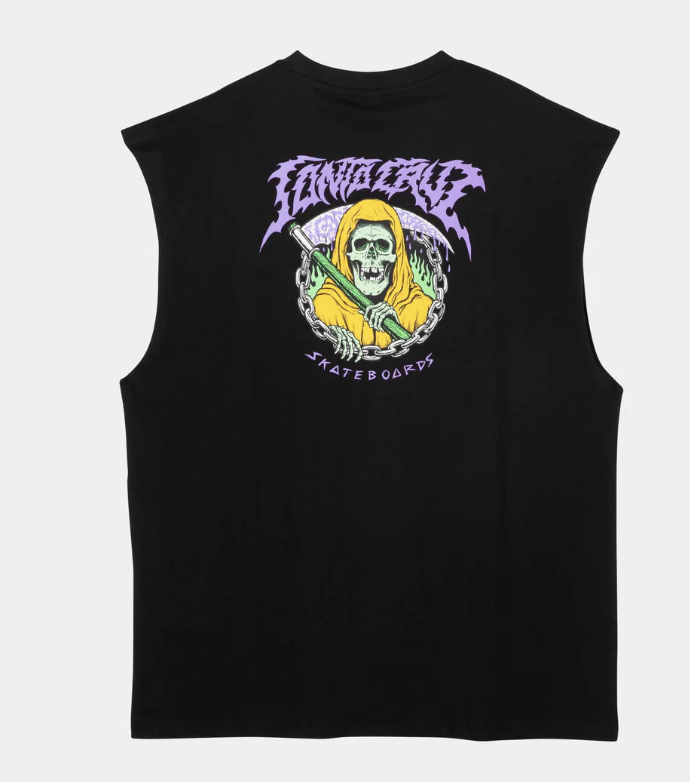 Camiseta Santa Cruz Out Of Time Tank - Black