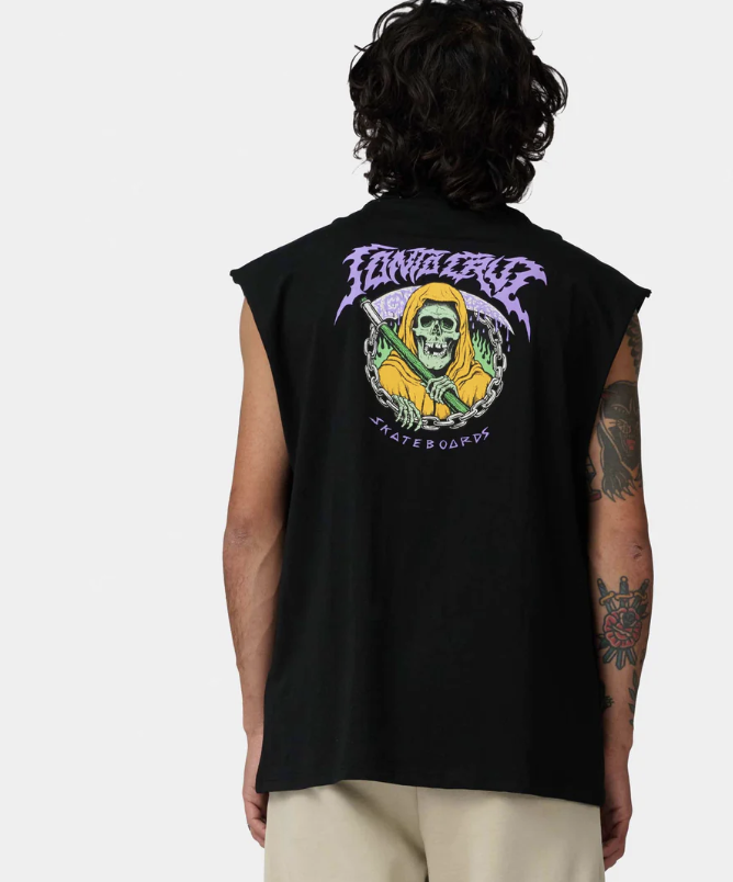 Camiseta Santa Cruz Out Of Time Tank - Black