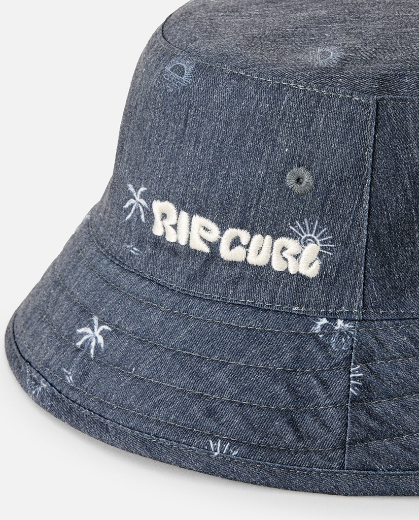 Gorro Rip Curl Pacific Rinse Revo Bucket - Washed Black/Cream