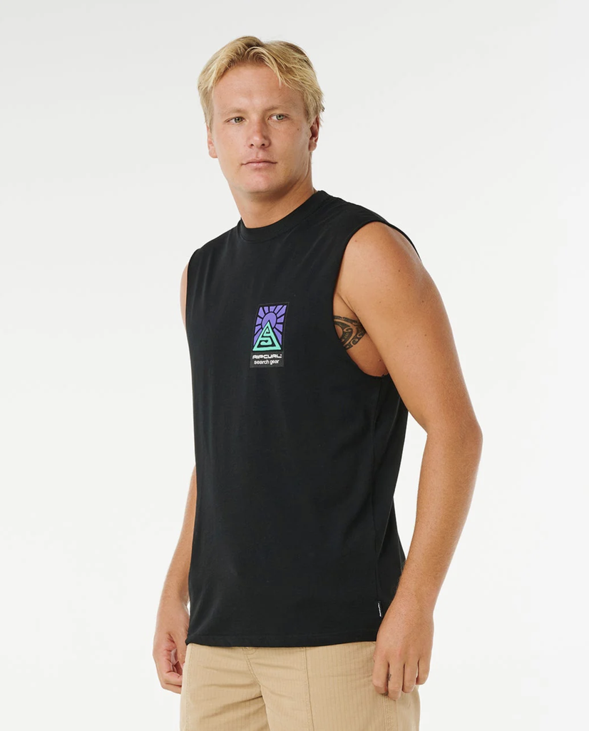 Camiseta sin Mangas Rip Curl Search Dawn Muscle - Black