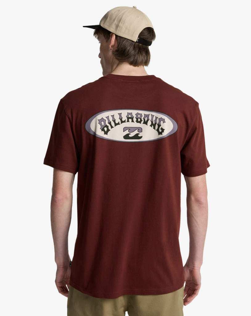 Camiseta Billabong Orbit Arch - Burnt Red (rsd0)