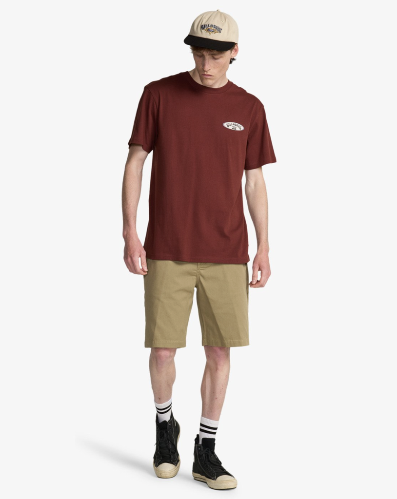 Camiseta Billabong Orbit Arch - Burnt Red (rsd0)