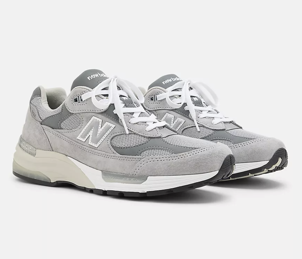 Zapatillas New Balance 992GY - Grey con Grey 006 y White