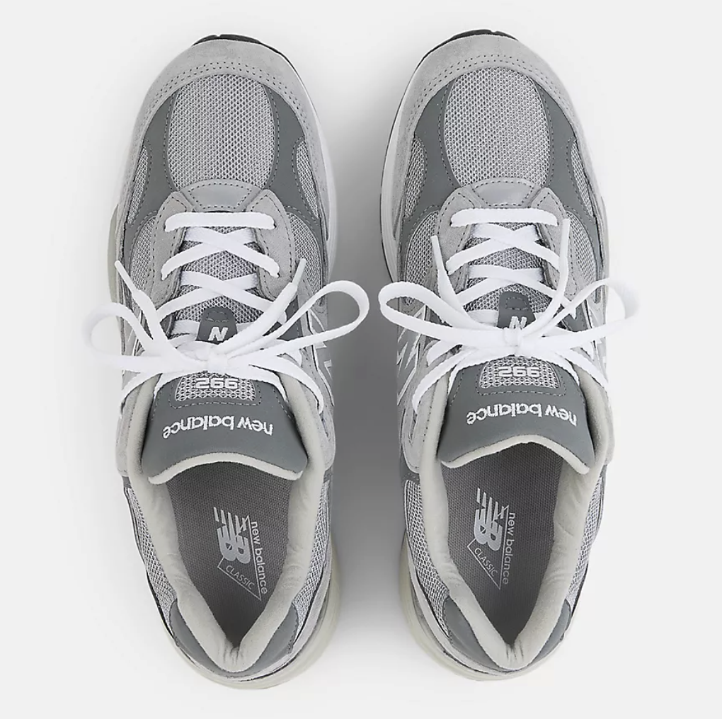 Zapatillas New Balance 992GY - Grey con Grey 006 y White