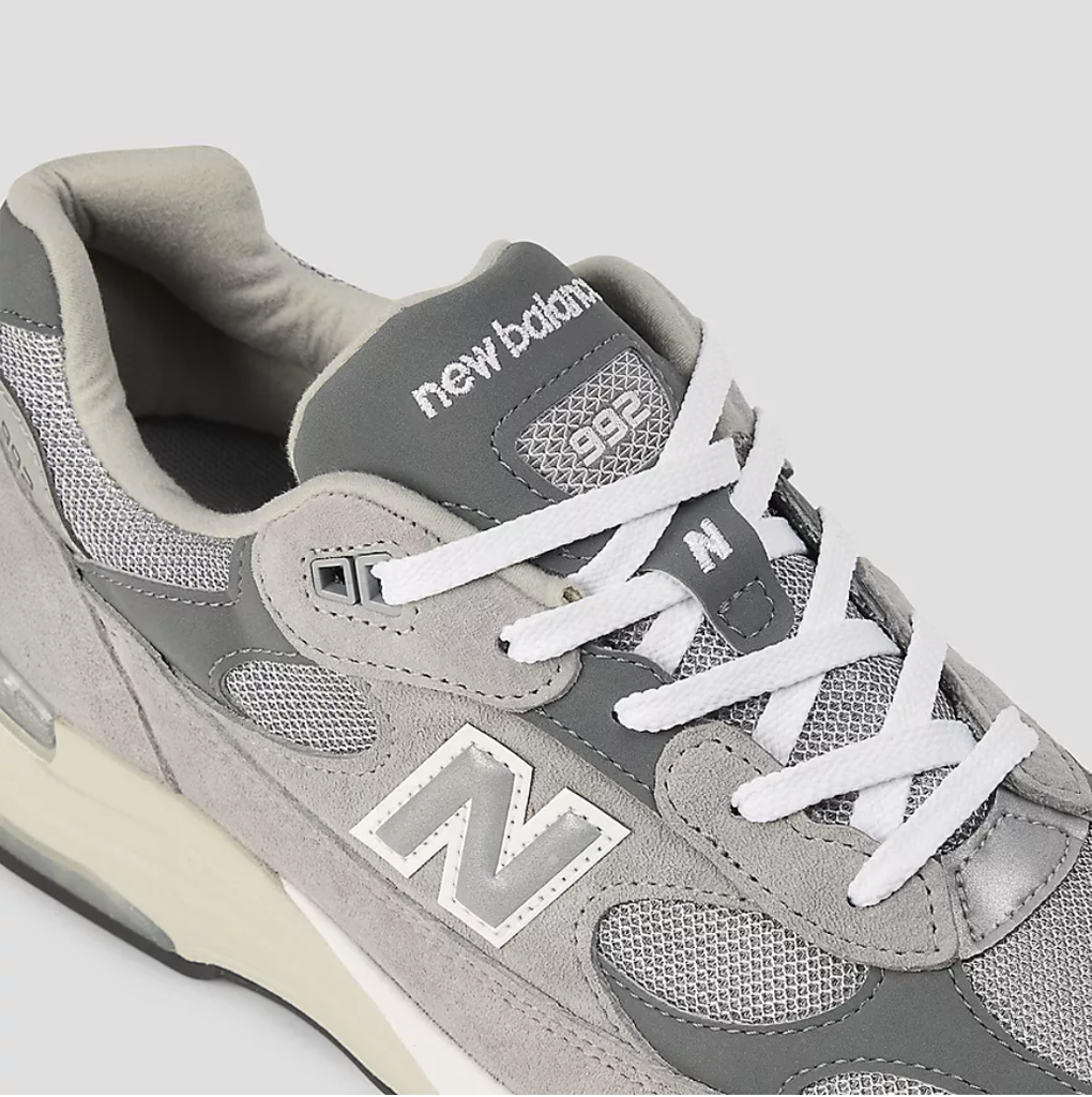 Zapatillas New Balance 992GY - Grey con Grey 006 y White