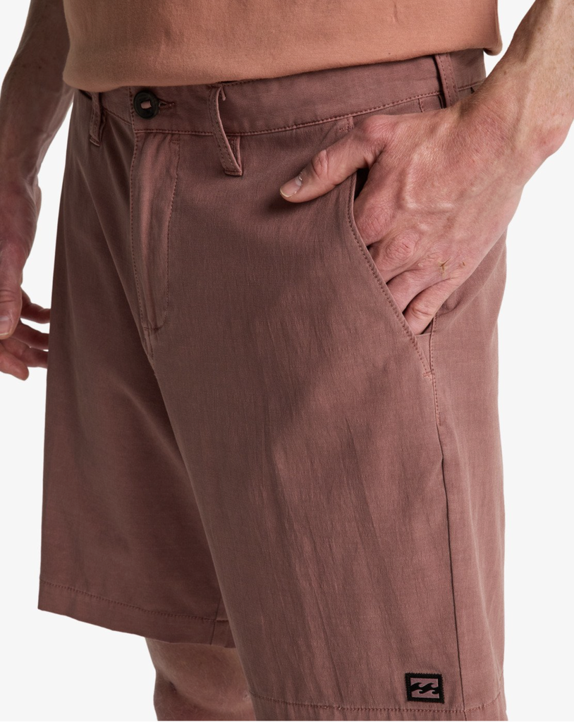 Pantalón Corto Híbrido Billabong Crossfire Wave Washed 18" - Dusty Rose (mkm0)