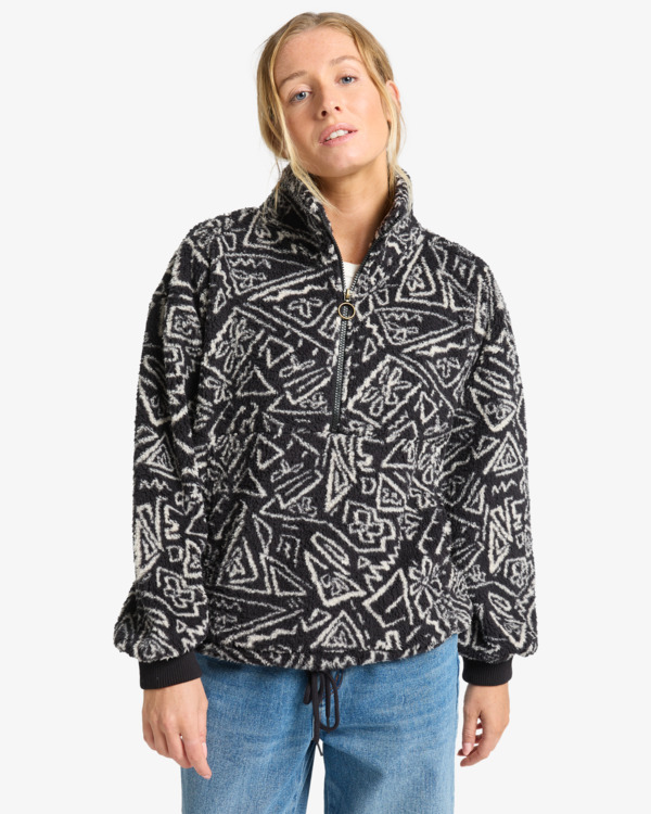 Sudadera Polar Billabong Time Off - Black Pebble