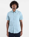 Camisa Manga Corta Oxbow Micromo - Stone Blue
