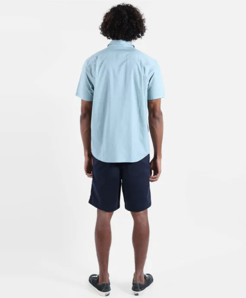 Camisa Manga Corta Oxbow Micromo - Stone Blue