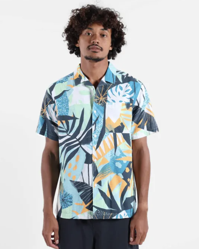 Camisa Manga Corta Oxbow Wipeout - Perfect Sky