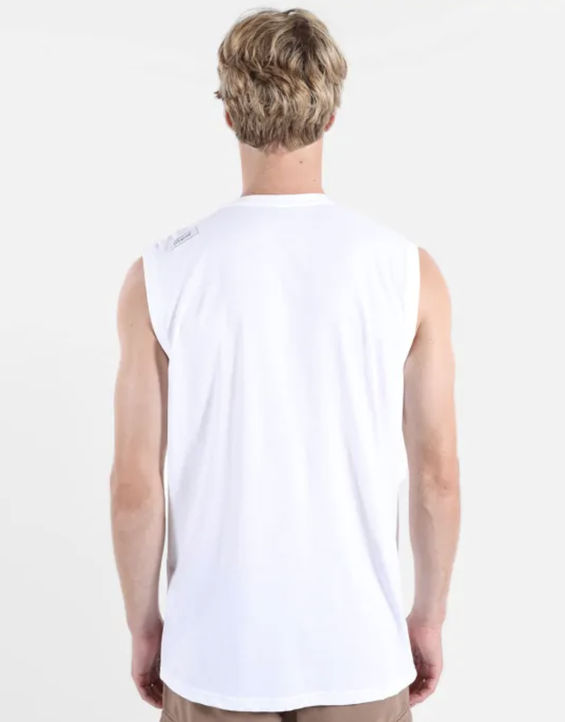 Camiseta Sin Mangas Oxbow Sunfaded - White
