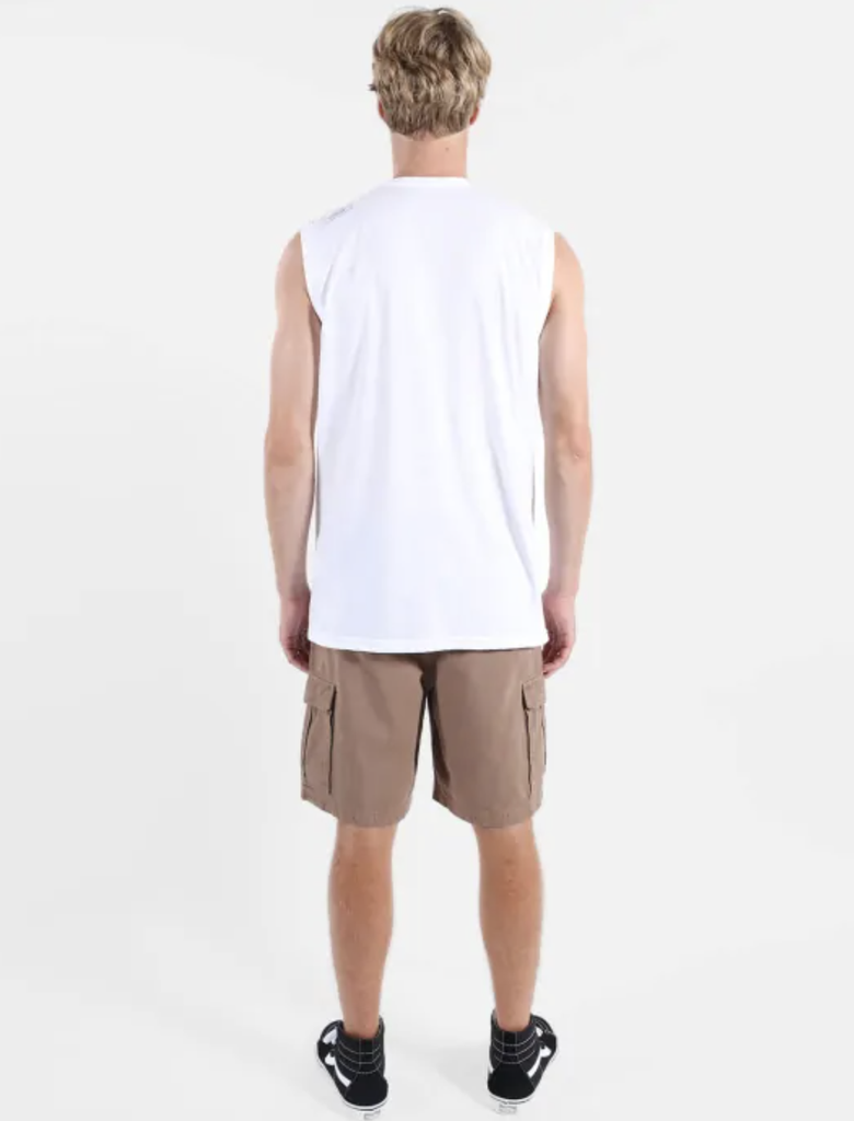 Camiseta Sin Mangas Oxbow Sunfaded - White
