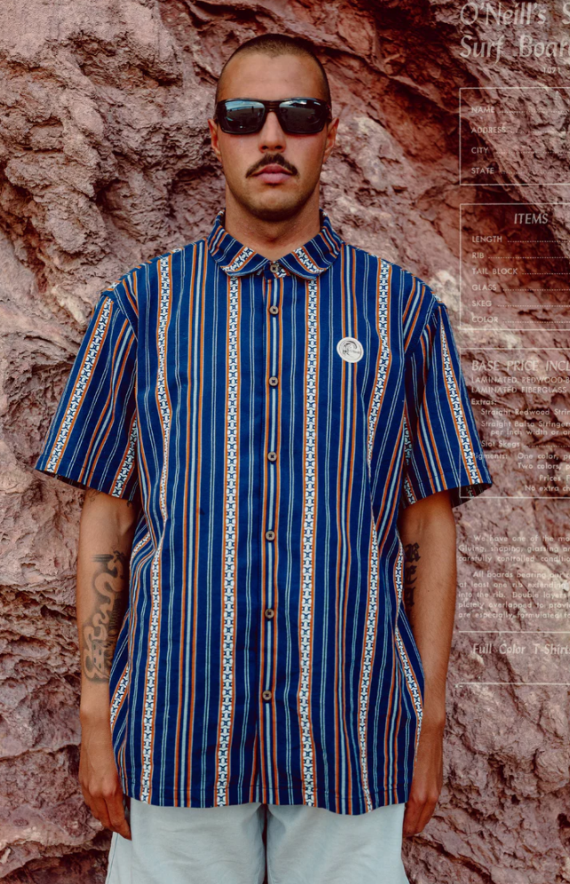 Camisa O'neill O'Riginals Jacquard - Blue O'riginal Jstripe