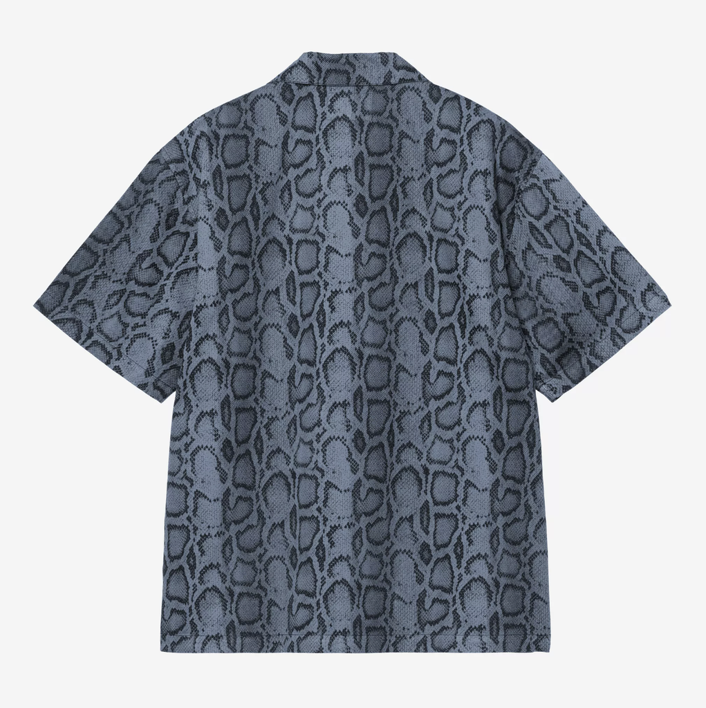Camisa Carhartt WIP Snake Camo - Snake Camo/Velvet blue (Garment dyed)