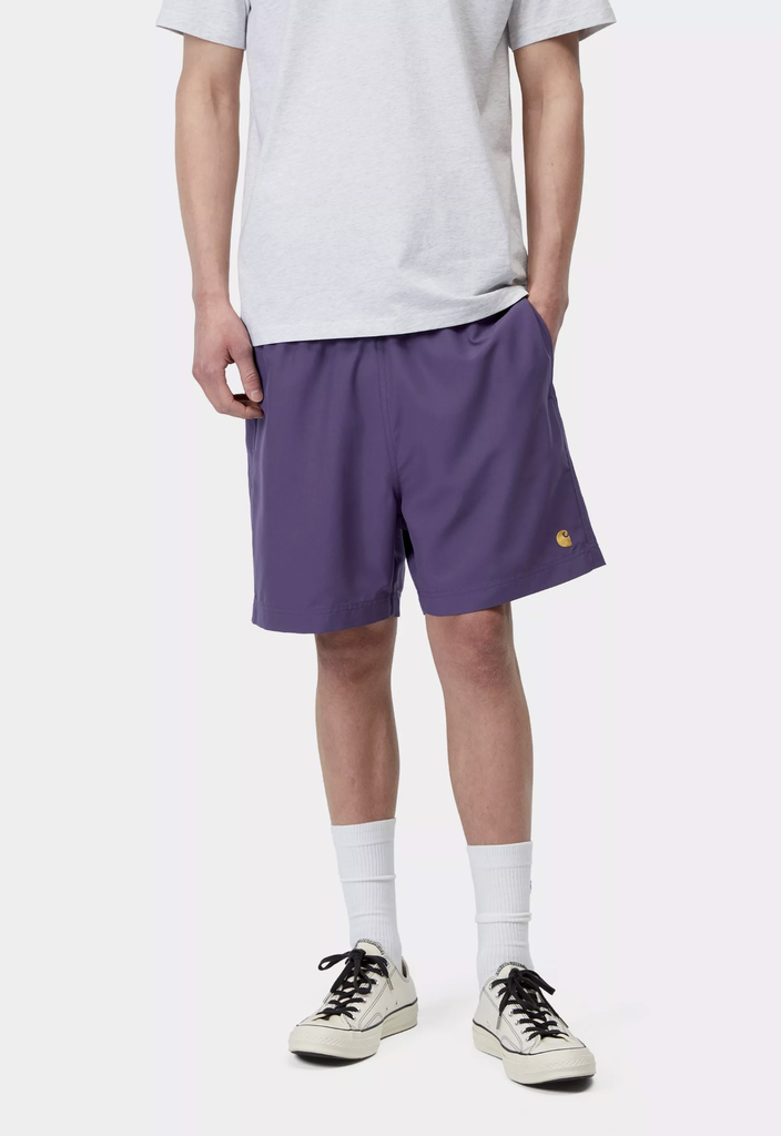 Bañador Carhartt WIP Chase Swim - Calla/Gold