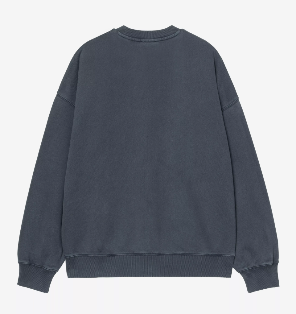 Sudadera Carhartt WIP Benton - Carbon (Garment dyed)