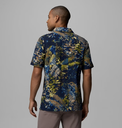Camisa Columbia Tech Trail Utility - Mountain Blue/Geofern Greenscape