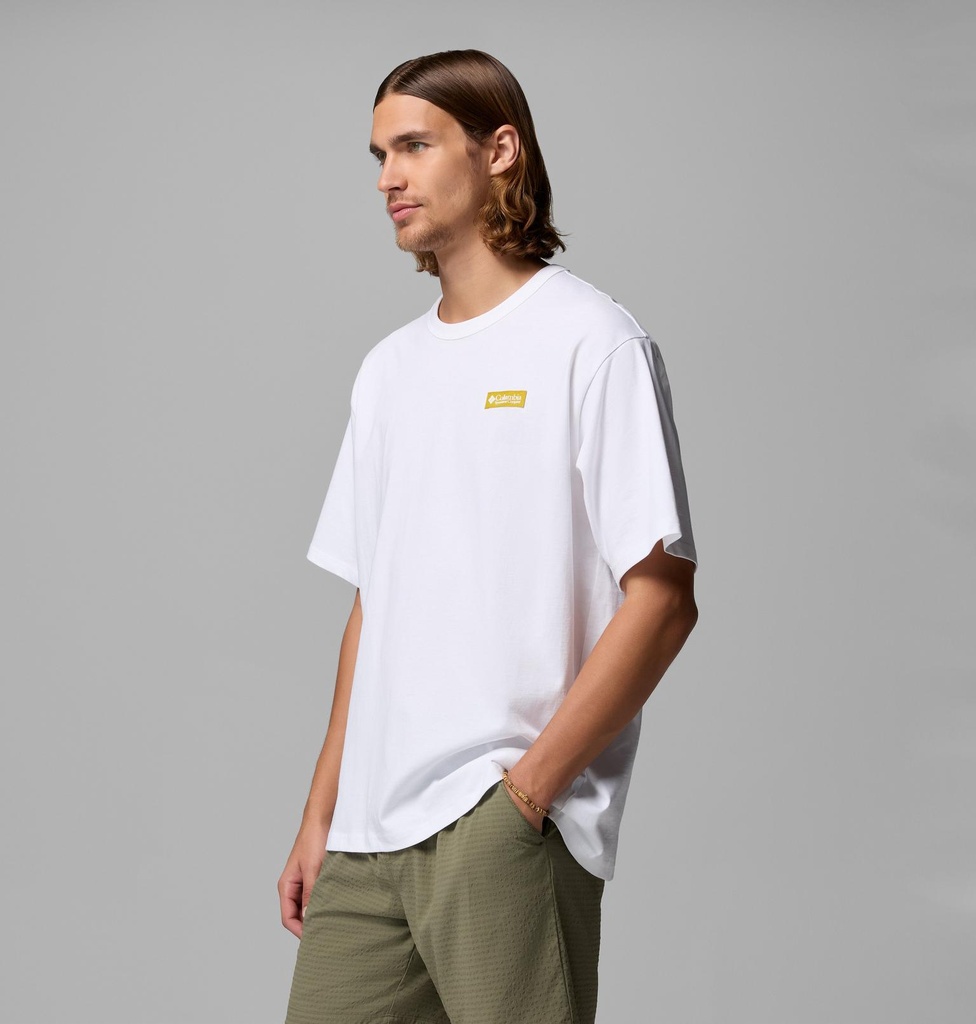 Camiseta Columbia CSC Heavyweight Iconic - White/Repeated Peaks