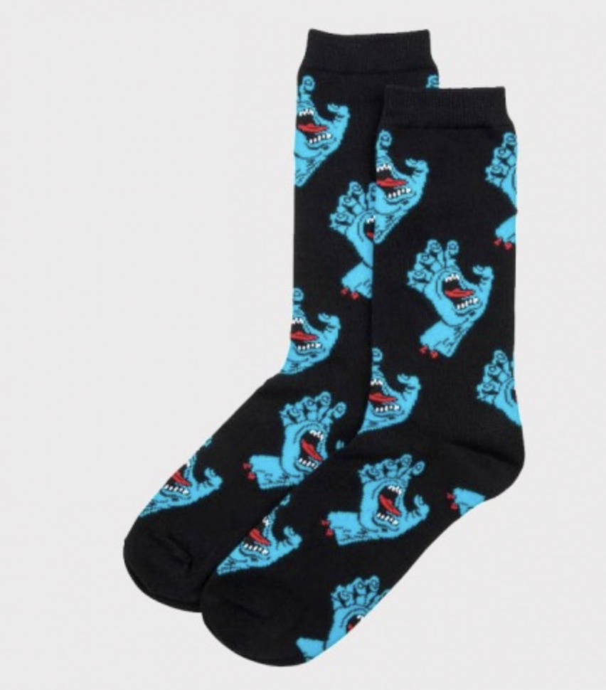 Calcetines Santa Cruz Pack2 Manos - Black/White