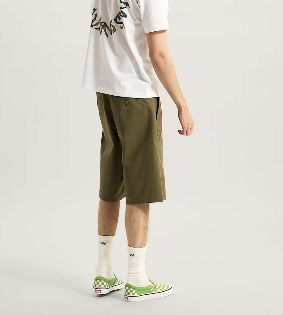 Pantalones Cortos Chinos Vans Authentic De Corte Holgado - Verde