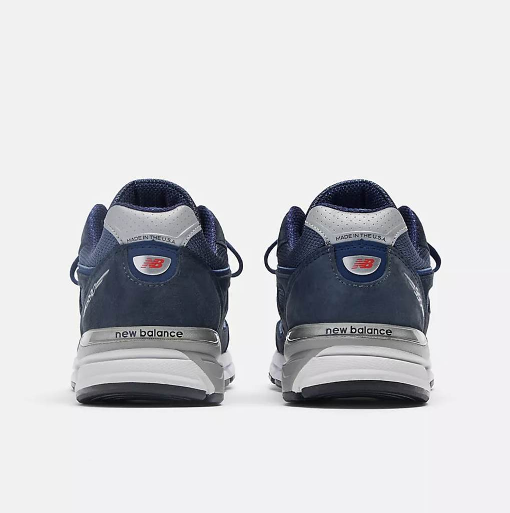 Zapatillas New Balance Made in USA 990NV4 - Navy con White y Grey 006